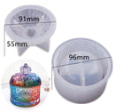 Storage Box Silicone Mold Round Striped Candle Jar Box Design DIY Aroma Plaster Epoxy Concrete Cement Clay Mold Home Decoration