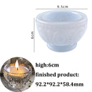 Storage Box Silicone Mold Round Striped Candle Jar Box Design DIY Aroma Plaster Epoxy Concrete Cement Clay Mold Home Decoration