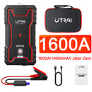 UTRAI 移动电源 22000mAh 2000A 汽车应急启动电源 便携式充电器 汽车电瓶启动器 12V 汽车启动设备 紧急汽车电瓶启动器