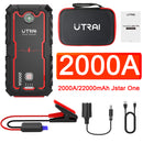 UTRAI 移动电源 22000mAh 2000A 汽车应急启动电源 便携式充电器 汽车电瓶启动器 12V 汽车启动设备 紧急汽车电瓶启动器