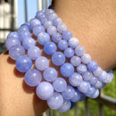 Natural Stone Beads 4-10mm Aquamarines Lava Opal Rose Quartzs Tiger Eye Moonstone Round Beads for Jewelry Making Diy Bracelet