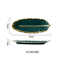 Creative Luxury Feather Storage Tray Ceramic Fruit Cake Dessert Tableware Dish Organizer Jewelry Decorative Serving Tray Set