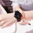New Fashion Watch for Women Elegant Magnet Quartz Women watch Buckle Starry Sky Roman Numeral Lady Wristwatch Gift Dropshipping