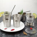 NorthernEurope Ins Industry Style 304 Stainless Steel Spray Paint Beer Cup Cold Water Drinks Cup Household Office Use Gargle Cup