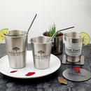 NorthernEurope Ins Industry Style 304 Stainless Steel Spray Paint Beer Cup Cold Water Drinks Cup Household Office Use Gargle Cup