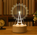 3D Lamp Acrylic USB LED Night Lights Neon Sign Lamp Xmas Christmas Decorations for Home Bedroom Birthday Decor Wedding Gifts