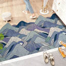 Ins Doormat Non-Slip Waterproof Dustproof Carpet Hallway Bath Mat PVC Kitchen Mat Can Be Cut Custom Indoor Home Entrance Doormat