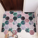 Ins Doormat Non-Slip Waterproof Dustproof Carpet Hallway Bath Mat PVC Kitchen Mat Can Be Cut Custom Indoor Home Entrance Doormat