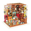 Assemble DIY Wooden House Dollhouse kit Wooden Miniature Doll Houses Miniature Dollhouse toys With Furniture LED Lights Gift