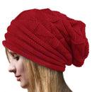 Unisex Men Women Knit Baggy Beanie Oversize Winter Hat Ski Slouchy Cap Skull Winter Wool Warm Cap Beanies