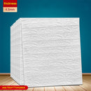12PCS Self adhesive Waterproof TV Background Brick Wallpapers 3D Wall Sticker Living Room Wallpaper Mural Bedroom Decorative