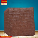 12PCS Self adhesive Waterproof TV Background Brick Wallpapers 3D Wall Sticker Living Room Wallpaper Mural Bedroom Decorative