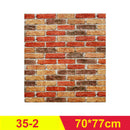 12PCS Self adhesive Waterproof TV Background Brick Wallpapers 3D Wall Sticker Living Room Wallpaper Mural Bedroom Decorative