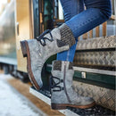 Women Winter Mid-Calf Boots Flock Winter Shoes Ladies Fashion Snow Boots Shoes Thigh High Suede Warm Botas Zapatos De Mujer