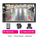 Podofo 2 din Car Radio 7" HD Autoradio Multimedia Player 2DIN Touch Screen Auto audio Car Stereo MP5 Bluetooth USB TF FM Camera