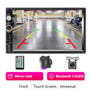 Podofo 2 din Car Radio 7" HD Autoradio Multimedia Player 2DIN Touch Screen Auto audio Car Stereo MP5 Bluetooth USB TF FM Camera