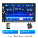 Podofo 2 din Car Radio 7" HD Autoradio Multimedia Player 2DIN Touch Screen Auto audio Car Stereo MP5 Bluetooth USB TF FM Camera