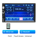 Podofo 2 din Car Radio 7" HD Autoradio Multimedia Player 2DIN Touch Screen Auto audio Car Stereo MP5 Bluetooth USB TF FM Camera