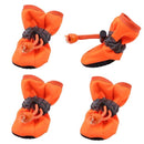 4pcs Antiskid Puppy Shoes Pet Protection Soft-soled Pet Dog Shoes Winter Waterproof Prewalkers Soft Supplies Pet Paw Care
