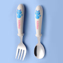 婴儿小工具餐具套装儿童不锈钢幼儿餐具卡通婴儿喂食勺叉