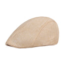 Vintage Men Beret Newsboy Hats Classic Western Newsboy Caps Cotton Blend Beret Hat Flat Brim Adjustable Men Spring Berets Cap
