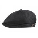 Vintage Men Beret Newsboy Hats Classic Western Newsboy Caps Cotton Blend Beret Hat Flat Brim Adjustable Men Spring Berets Cap