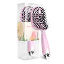 Anti Klit Hair Brush Bristle&amp;Nylon Hair Combs for Women Wet Dry Curly Detangling Hair Brush Salon Hairdressing Styling Tools