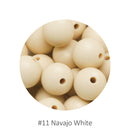 Cute-Idea 20Pcs Silicone Round Beads 9MM Baby Teething Chewable Beads DIY Baby Rodent Pacifier Chain Toys Accessories Baby Goods