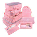 8/6 pieces Set Travel Organizer Storage Bags Suitcase Packing Set Storage Cases Portable Luggage Organizer Clothe Shoe TidyPouch