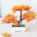 Artificial Plants Bonsai Small Tree Pot Fake Plant Flowers Potted Ornaments For Home Room Table Decoration Hotel Garden Decor