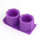 DIY Round Geometric Polygonal Silicone Flowerpot Mold Ceramic Clay Crafts Mould Epoxy Resin Concrete Molds Candle Pot Mold