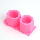 DIY Round Geometric Polygonal Silicone Flowerpot Mold Ceramic Clay Crafts Mould Epoxy Resin Concrete Molds Candle Pot Mold