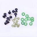 20pcs 3D Glitter Plush Plastic Safety Eyes For Toy Amigurumi Doll Making Eyes For Dolls Mix Animal 14/16/18/20/22mm