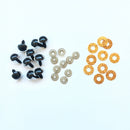 20pcs 3D Glitter Plush Plastic Safety Eyes For Toy Amigurumi Doll Making Eyes For Dolls Mix Animal 14/16/18/20/22mm