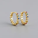 WANTME Real 100% 925 Sterling Silver Punk Hip-Hop Link Chain Gothic Studs Earrings for Fashion Women Jewelry Accessories 2022
