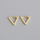 WANTME Real 100% 925 Sterling Silver Punk Hip-Hop Link Chain Gothic Studs Earrings for Fashion Women Jewelry Accessories 2022