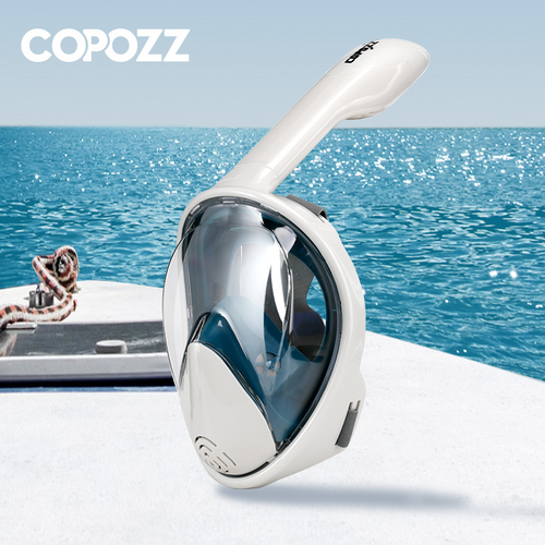 COPOZZ全脸潜水面罩防雾潜水镜带相机支架水下广角浮潜游泳面罩成人青少年款