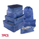 8/6 pieces Set Travel Organizer Storage Bags Suitcase Packing Set Storage Cases Portable Luggage Organizer Clothe Shoe TidyPouch
