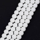 光滑黑色玛瑙天然石珠，用于珠宝制作圆形缟玛瑙散珠，4 6 8 10 12毫米，DIY手链项链，15英寸