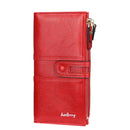 2022 Name Engrave Women Wallets Fashion Long Leather Top Quality Card Holder Classic Female Purse  Zipper Brand Wallet For Women