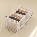 Fordable Jeans Storage Box Separation Clothes Underwear Pants Compartment Storage Closet Drawer Wardrobe Divider Home Organizer