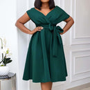 High Quality Women Dress Bow Elegant Wedding Party Dresses For Women 2022 Summer Plus Size Women Clothing S-XXXL Femme Vestidos