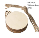 Diameter 1-10CM Natural Unfinished Round Wood Slices Circles Discs for DIY Craft kids Christmas Painting Toys Ornament Decor