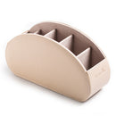 5 Grid Pu Leather Organizer Remote Control Phone And Tv Holder Desk Storage Box Cosmetics Brush Storage Holder