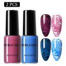 NICOLE DIARY 6ml Stamping Nail Polish Black White Nail Art Printing Varnish Stamp for Nails Hybrid Nail Polish Lacquers