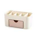 Acrylic Plastic Makeup Organizer Storage Box with Drawer Cotton Swab Stick Storage Case lipstick organizer brush holder makeup