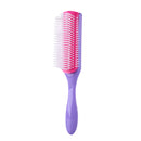 9-Rows Detangling Hair Brush Denman Detangler Hairbrush Scalp Massager Straight Curly Wet Hair Comb for Women Men Home Salon