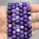 Natural Orange Stripe Onyx Agates Round Beads Diy Bracelet Necklace for Jewelry Making Accessories 15" Strand 4 6 8 10 12 14MM