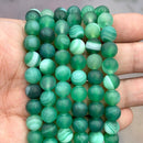 Natural Orange Stripe Onyx Agates Round Beads Diy Bracelet Necklace for Jewelry Making Accessories 15" Strand 4 6 8 10 12 14MM