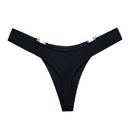 Fashion Sexy V-Shaped Metal Decoration Underwear Sports Hip Lifting Low Waist High Fork Half Sheath Briefs Panties Women Sexy
